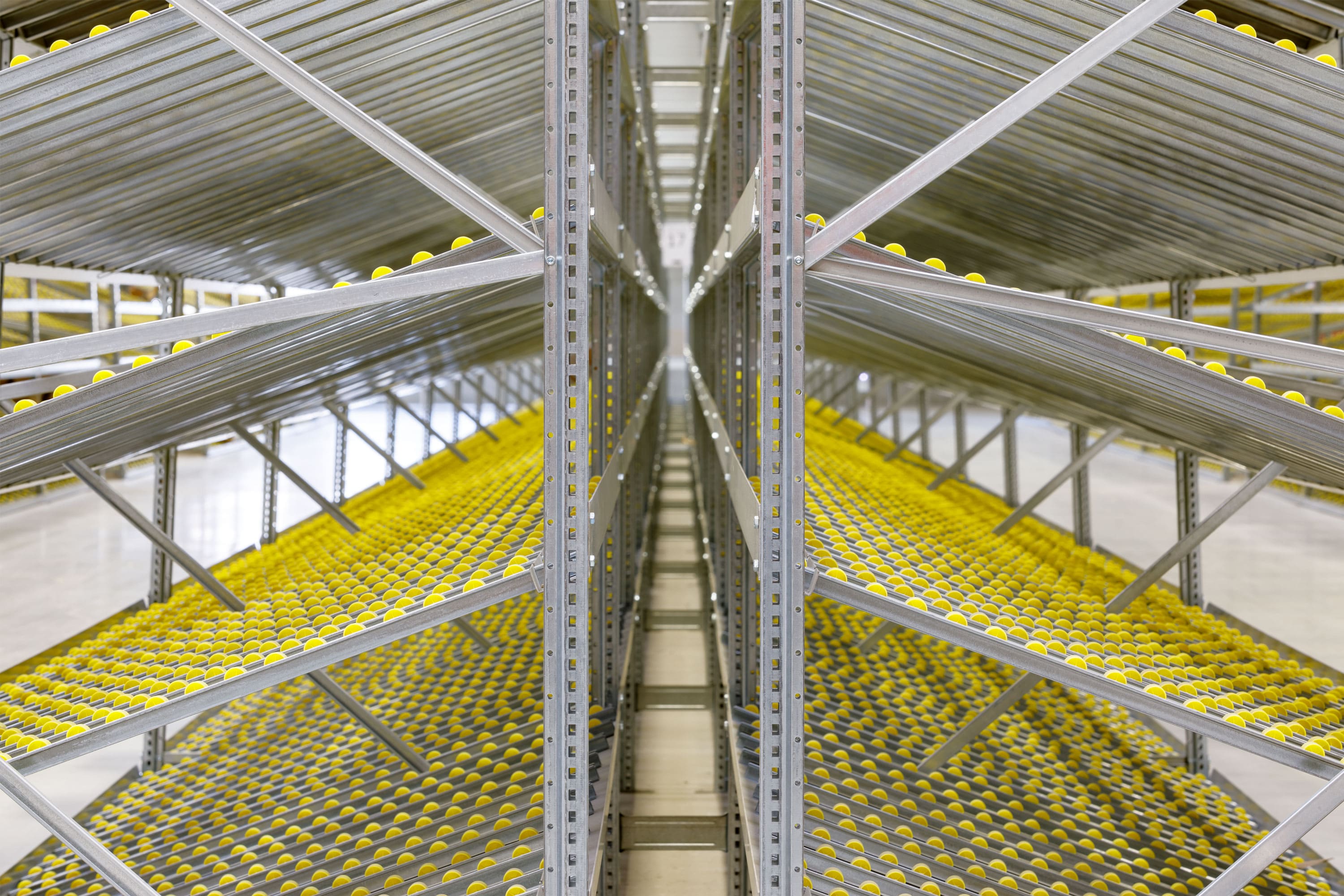 Rayonnage dynamiqe pour picking